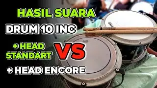 Cek Sound Snare Drum 10 inc Beda Head