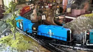 New Haven O Scale Trains in Late Summer