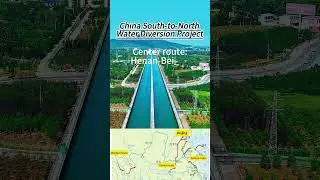 Aerial photography of China-South-to-North Water Diversion Project #chinaproject #dronephotography