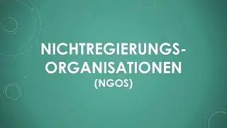 NGOs einfach und kurz erkl&auml;rt