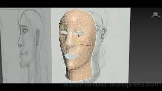 Flame: 3DS MAX Practice Polygon Head Model Video #41 (12-28-2025)