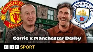 Manchester derby: Corrie stars settle the score | BBC Sport