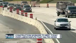 Getting around metro Detroit difficult with road construction projects in work stoppage