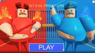 Fire and Water Barry Prison Break | Roblox Obby #roblox #obby #scaryobby