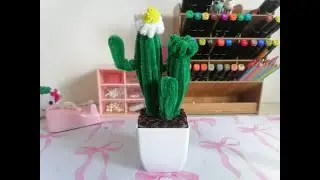 🌵 Pipe Cleaner Cactus | Easy and Creative Craft.