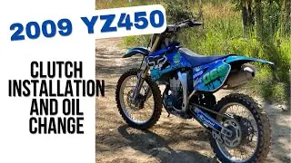 2009 Yamaha YZ450 Clutch Plate Replacement and Oil Change | The Blue Yamaha