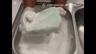 COMPILATION:BY asmrsqueezes on TT&IG💚🩵(water 💧+dish soap gain 💚)#asmr a#cleantok #asmrspongesqueeze 