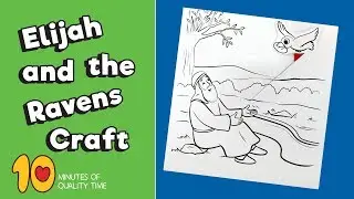 Elijah and the Ravens Craft   Bible Crafts for Kids