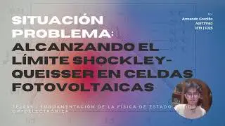 TE2049 | Shockley-Queisser | Armando Gordillo Ram&iacute;rez | A01737152