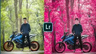 Lightroom moody Pink effect photo editing tutorial |lightroom background colour change|Lr preset