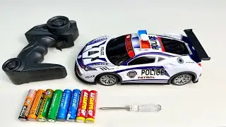 Unboxing RC deformation police car, RC stunt 8-wheel spray car, spider crawl car,RC drift sports car