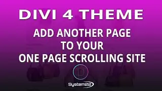 Divi 4  Add Another Page to Your One Page Scrolling Site 👈