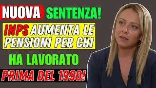 🚨 NUOVA SENTENZA! 👉 INPS AUMENTA LE PENSIONI PER CHI HA LAVORATO PRIMA DEL 1990! 💰🔥