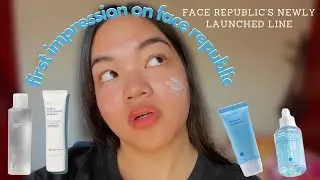 face republic&rsquo;s newest skincare line : serum and hydroboost!! | Essea Kiel | Philippines