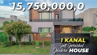 Near Defence Raya Golf Course 1 Kanal Full Furnished Brand New Modern House in DHA Phase 6 Lahore.