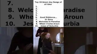 Top 10 Green Day Songs of all time #music #greenday #shorts #shortsfeed #top10