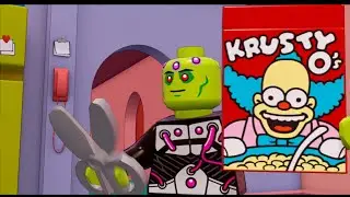 Brainiac Performs All Character Cutscenes in LEGO Simpsons A Springfield Adventure Level Pack