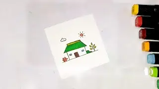 Very Easy Drawing || Coloring Drawing Tutorial For Beginners Step by Step || Drawing Ideas