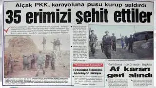 PKK saldırdı - PKK saldırısı sonucu 33 er şehit oldu.