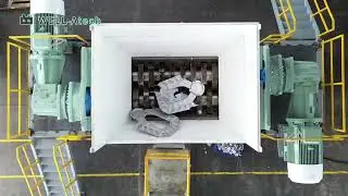 Scrap Metal(Aluminum Alloy)Double Shaft Shredder #TwoShaftShredder #SolidWasteShredder#Factory