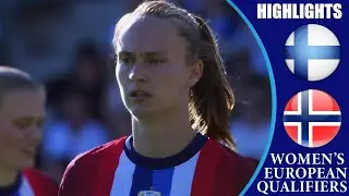 Finland vs Norway || HIGHLIGHTS || Women's Euro 2025 Qualifiers