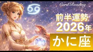 【かに座】2026年前半🔮運勢_世界が待っているのはあなたです✨言葉で現実を再構築する！