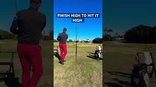 Simple swing thought to hit it high.  #golfer #pgagolfer #golf