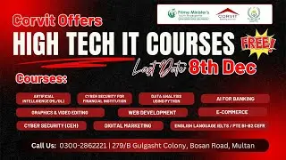 NAVTTC/PMYSDP Batch 3: Corvit Multan Online Registration Guide #navttc #corvitsystems
