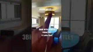6 Lakhs Rent, 3BHK FULLY FURNISHED WITH ELECTRONICS, Badrinath Tower, Khar West