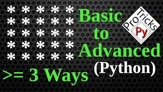 Python Pattern Program - Printing Star '*' in Square Shape | Star Pattern | Python Star Pattern 1