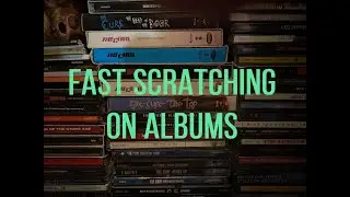 lofi asmr  //  fast scratching on my album collection 💿