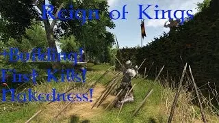 Reign Of Kings First Impressions + Base Building, First Kills, And Much Nakedness!