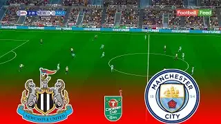 Newcastle United vs Manchester City | EFL Carabao Cup Semi-Final | Full Match | PES 2021 Simulation