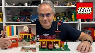 Vintage LEGO Samsonite Set 347 Fire Station with Mini-Wheel Vehicles from 1970 - review