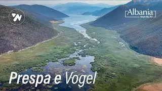 Liqeni i Prespes s&euml; Vogel nga Ajri - Small Prespa Lake from the Air Video 4K (18.08.2024)