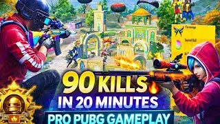 90 KILLS 🔥 in 20 Minutes | INSANE PUBG MOBILE Pro Gameplay