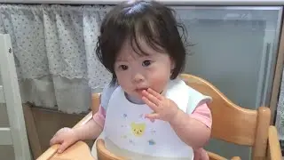 【ダウン症】みいちゃん1歳5か月のお昼ご飯タイム｜ちゃんと噛んでる？