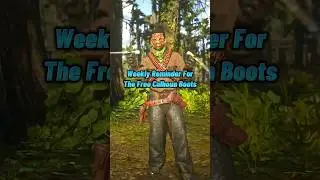 Weekly Reminder For The Free Calhoun Boots 🤠 Red Dead Online #rdr2 #rdo #rdronline