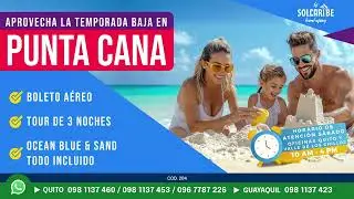 ✈️ &iexcl;Aprovecha tus vacaciones en Punta Cana! 🇩🇴