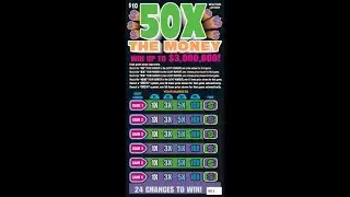 $10 - 50X THE MONEY ! WIN! Ticket NYS Lottery Scratch Off instant! BRAND NEW TICKET WIN!