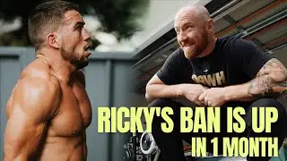 Ricky's ban is up in 1 month
