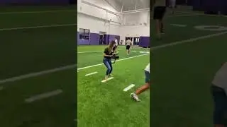 Bella Michaels c/o KRGV 5 performs Drills at the Greyhounds Indoor Facility!