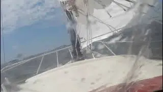 Varianta 65 Aqua Alta, Sailing with 3 reefs and strong winds on Heeger Meer