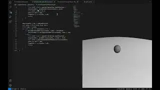 Art coding - experimental drop water on ground