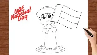 UAE Flag day drawing | How to draw UAE National Day | Uae FLAG DAY POSTERS | UAE NATIONAL DAY