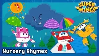 Rain Rain Go away | English Song | Nursery Rhymes | SuperWings Songs for Children