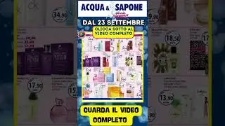 Volantino Acqua e Sapone dal 23 settembre al 6 ottobre 🎈🛍️ Viva i nonni! Plaid in omaggio 🟩⬜️🟥