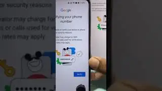 google needs to veriyfy your device or phone numbre for security reasosn