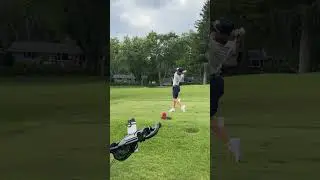 When you know it&rsquo;s a good shot&hellip;#quickteepickup #golf #golfswing #pga #juniorgolf #greyson #birdie