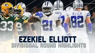 Ezekiel Elliott's Incredible Playoff Debut | Packers vs. Cowboys | NFL Divisional Player Highlights